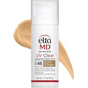 EltaMD UV Clear TINTED SPF 46 Face Sunscreen 1.7oz/48g Exp 02/2027